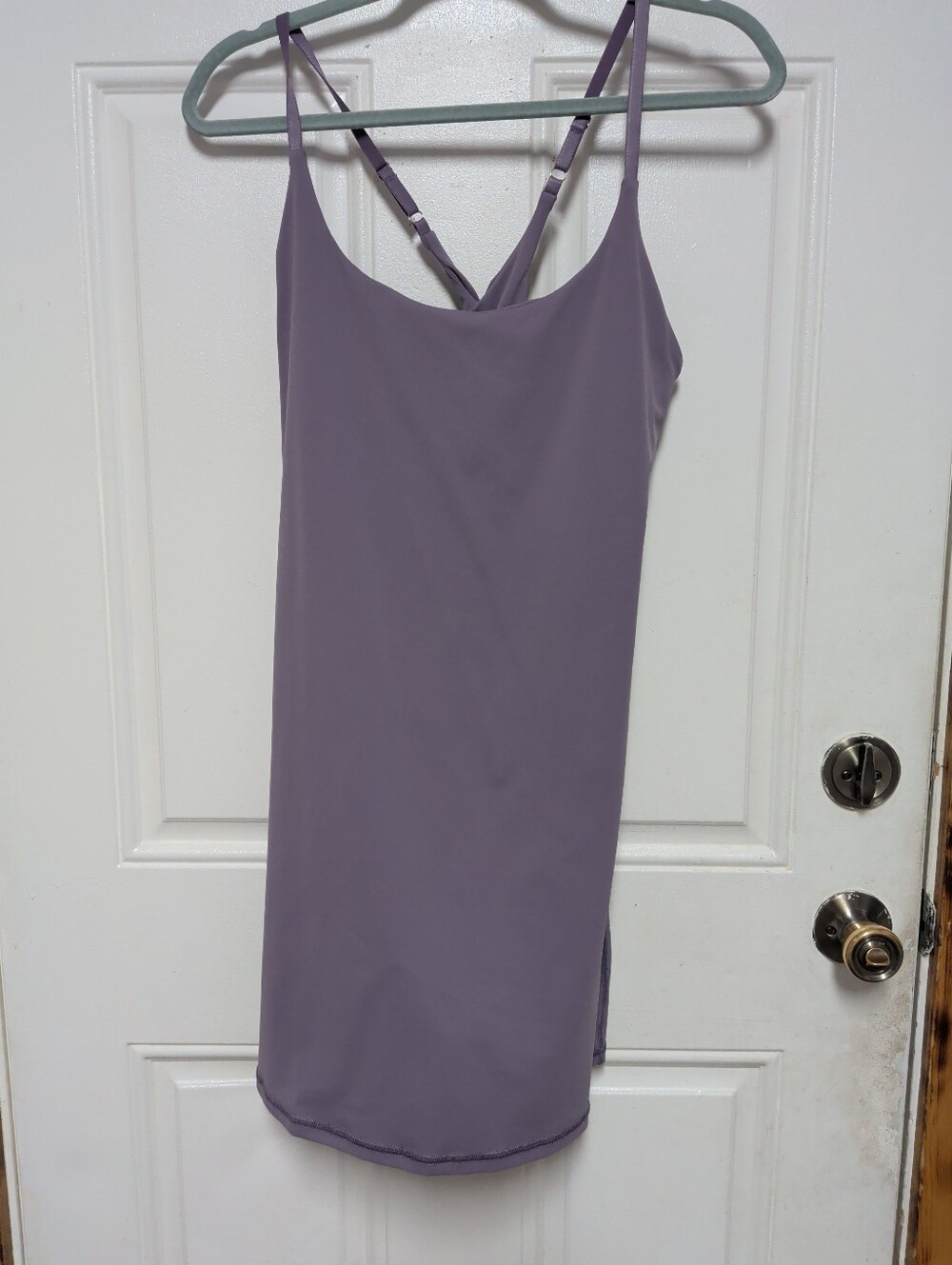 iuga Athletic Mini Dress Built in Utility Shorts Purple Tennis Golf Sz Large
